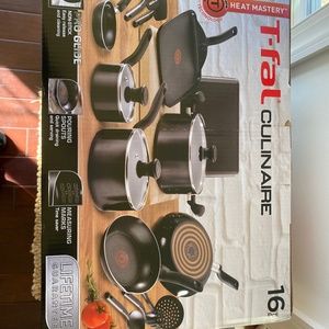 BRAND NEW!! T-Fal 16-Pc Full Cookware set